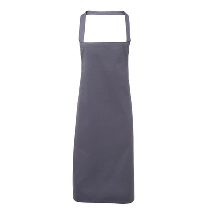 Steel - Front - Premier Ladies-Womens Slim Apron (no Pocket) - Workwear (Pack of 2)