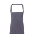 Steel - Back - Premier Ladies-Womens Slim Apron (no Pocket) - Workwear (Pack of 2)