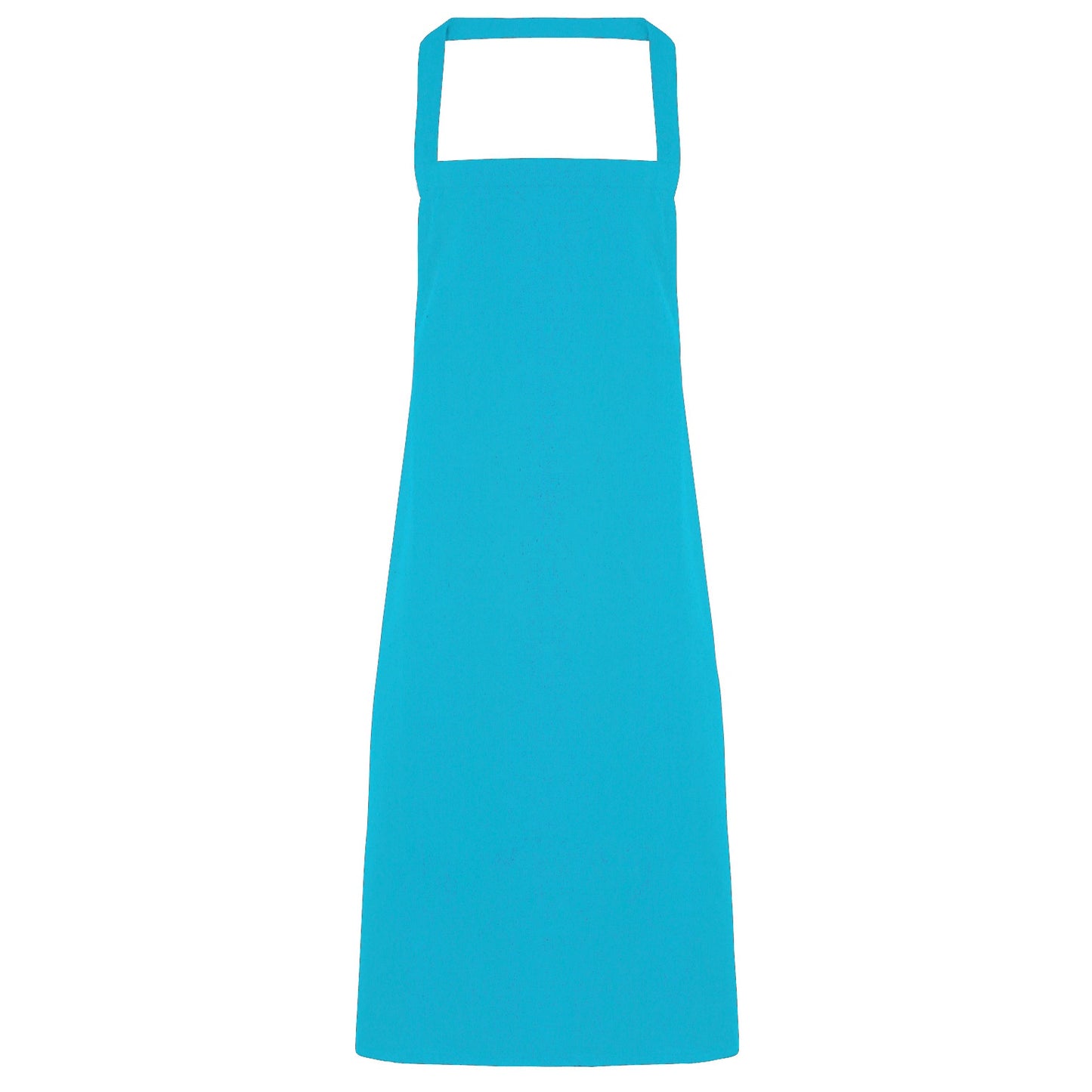 Turquoise - Front - Premier Ladies-Womens Slim Apron (no Pocket) - Workwear (Pack of 2)