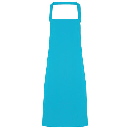 Turquoise - Front - Premier Ladies-Womens Slim Apron (no Pocket) - Workwear (Pack of 2)