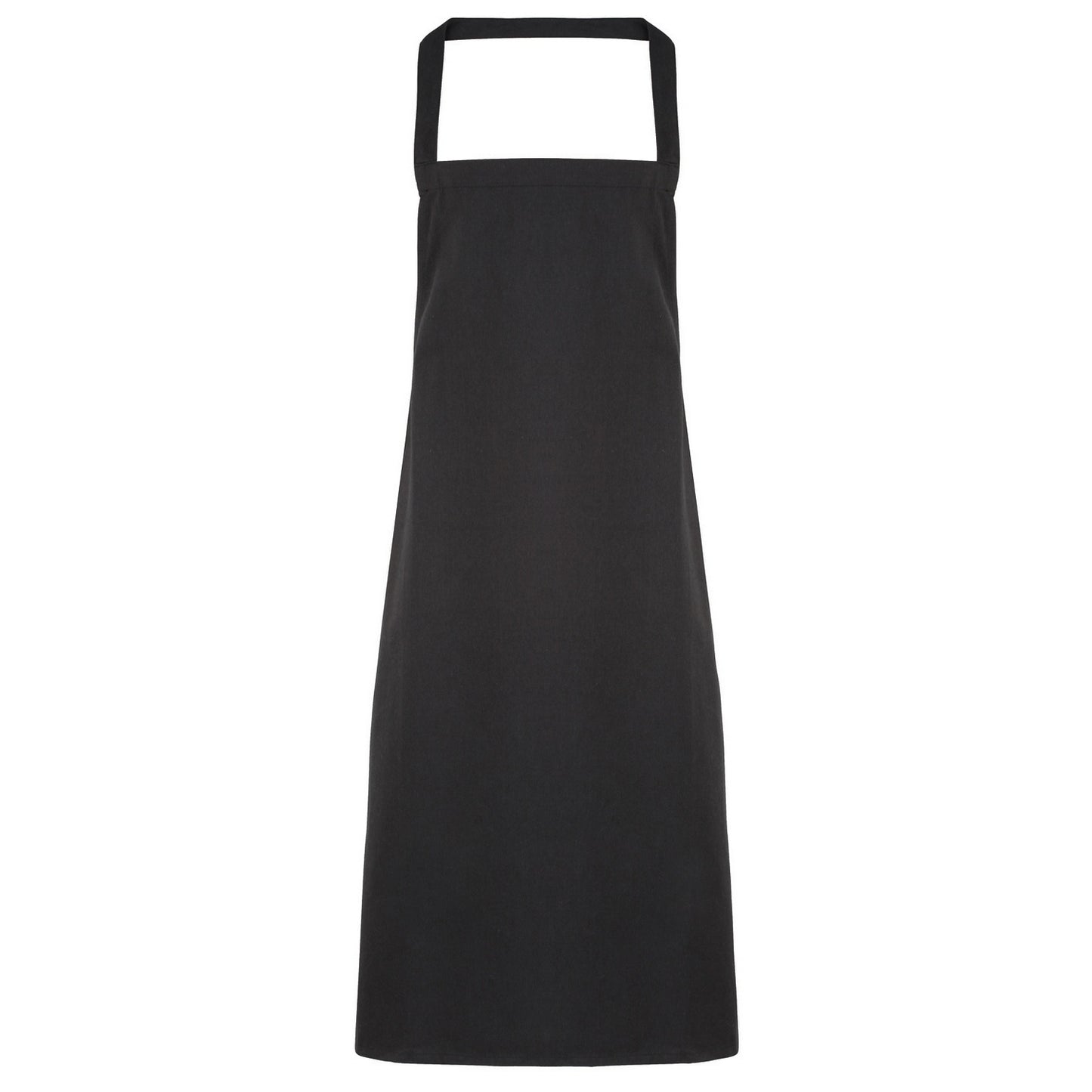 Black - Front - Premier Ladies-Womens Slim Apron (no Pocket) - Workwear (Pack of 2)