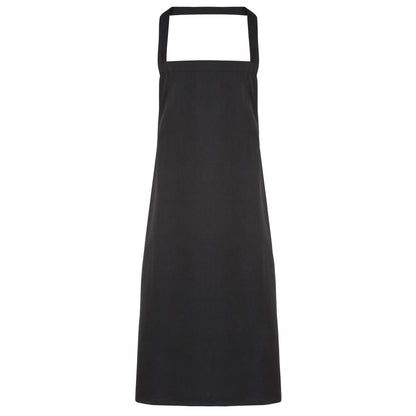 Black - Front - Premier Ladies-Womens Slim Apron (no Pocket) - Workwear (Pack of 2)