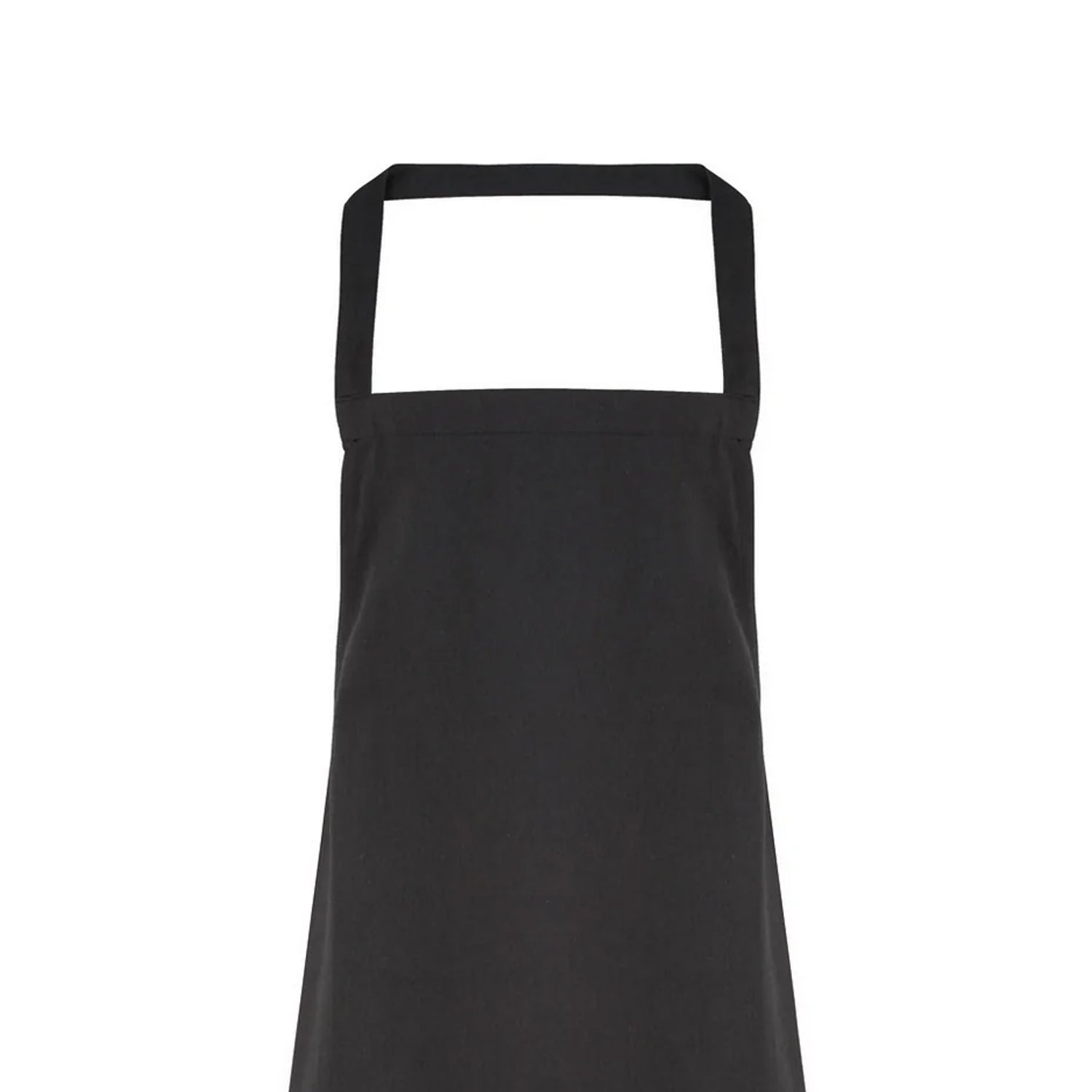 Black - Back - Premier Ladies-Womens Slim Apron (no Pocket) - Workwear (Pack of 2)