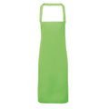 White - Front - Premier Ladies-Womens Slim Apron (no Pocket) - Workwear (Pack of 2)