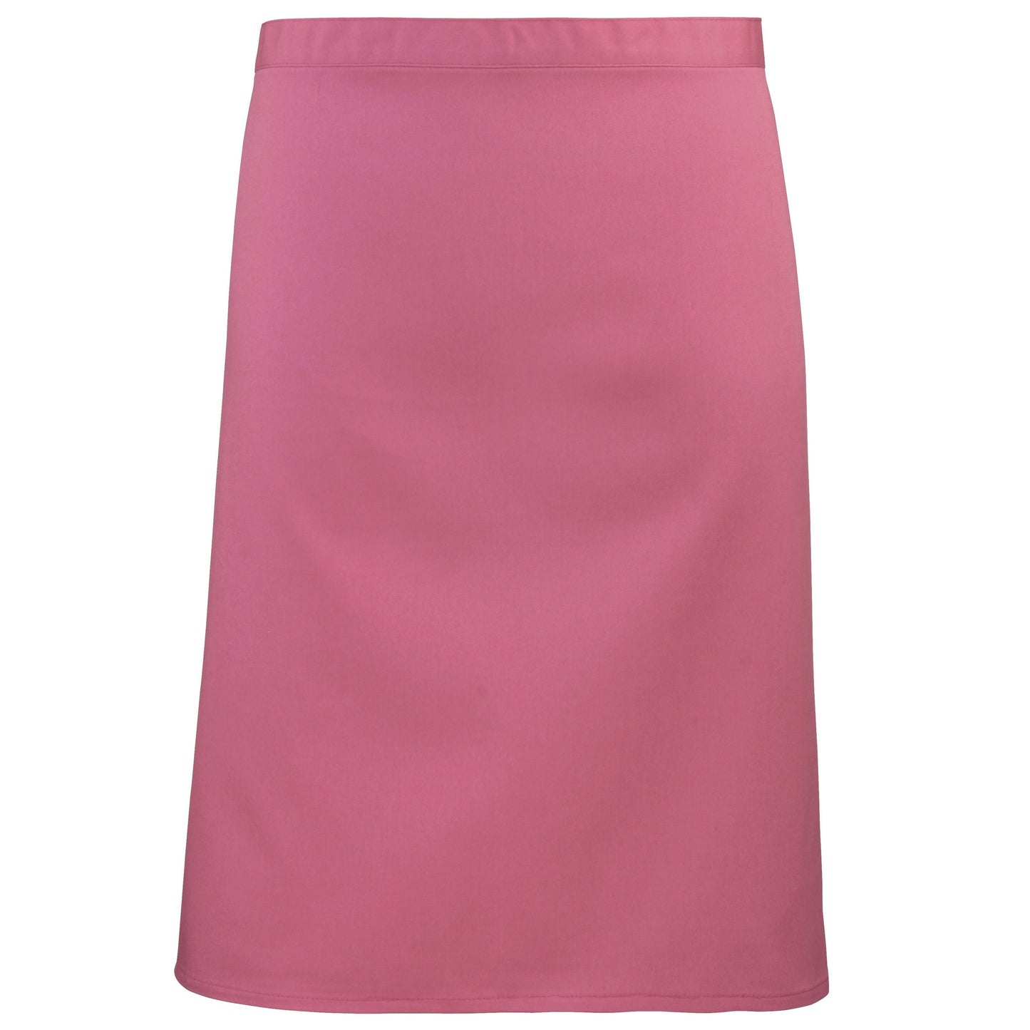 Fuchsia - Front - Premier Ladies-Womens Mid-Length Apron (Pack of 2)