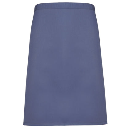 Marine Blue - Front - Premier Ladies-Womens Mid-Length Apron (Pack of 2)