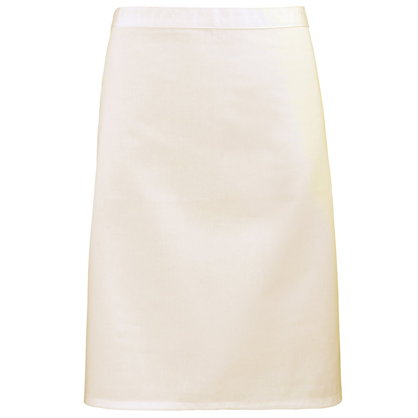 Natural - Front - Premier Ladies-Womens Mid-Length Apron (Pack of 2)
