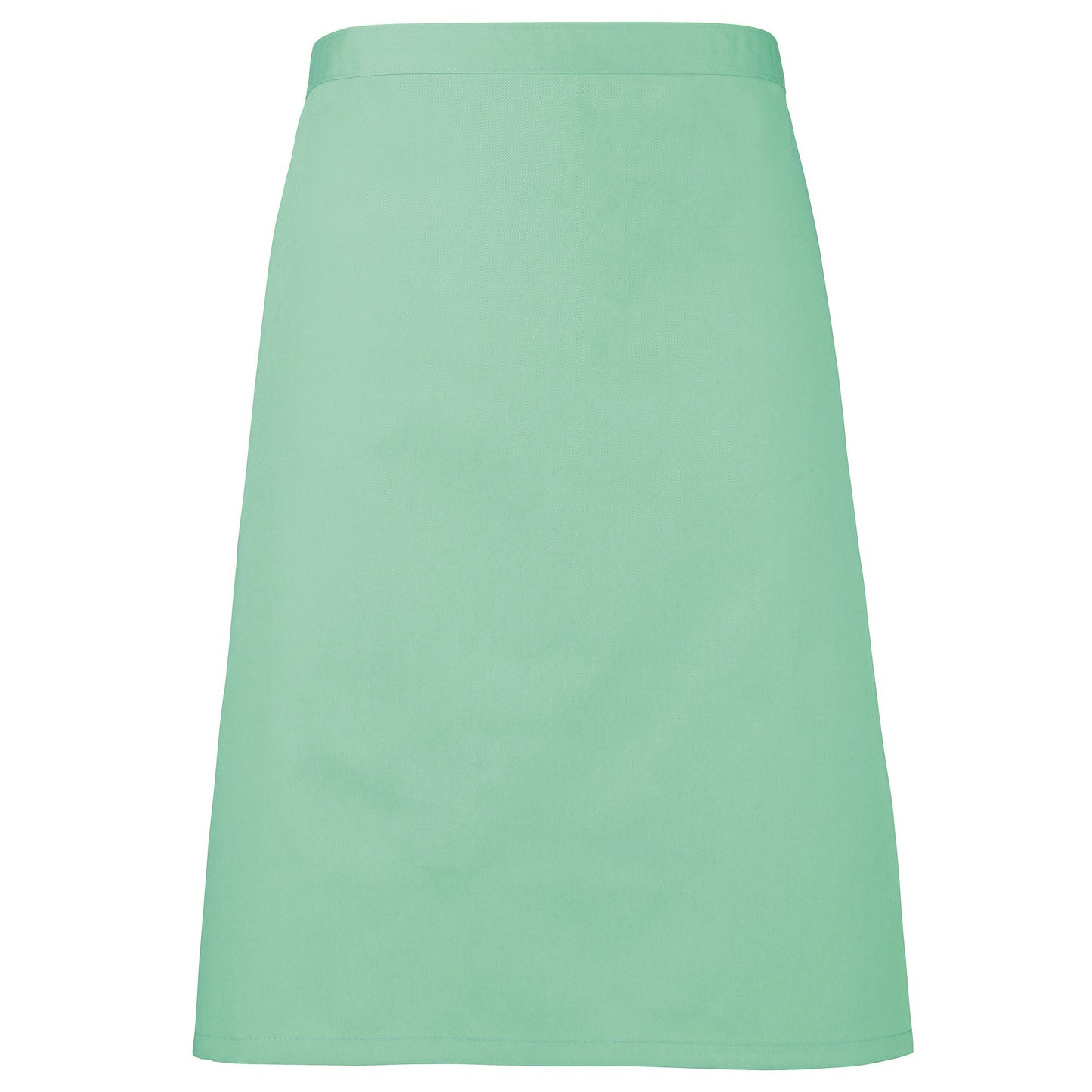 Aqua - Front - Premier Ladies-Womens Mid-Length Apron (Pack of 2)