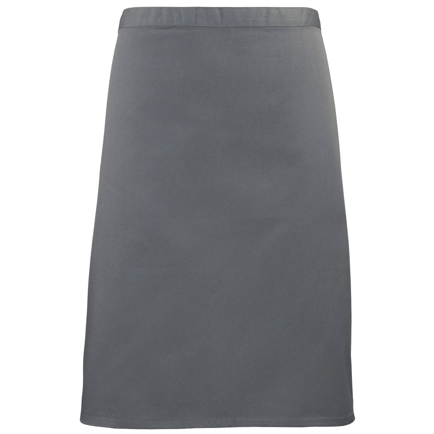 Steel - Front - Premier Ladies-Womens Mid-Length Apron (Pack of 2)
