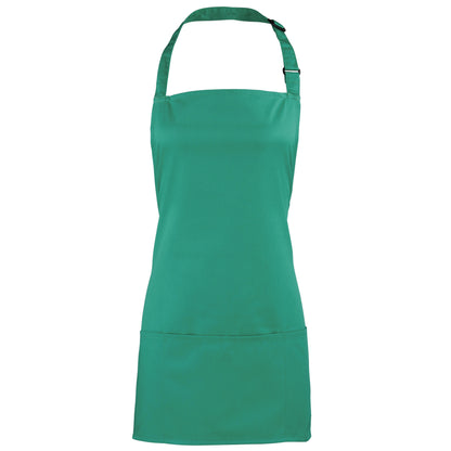 Emerald - Front - Premier Colours 2-in-1 Apron - Workwear (Pack of 2)
