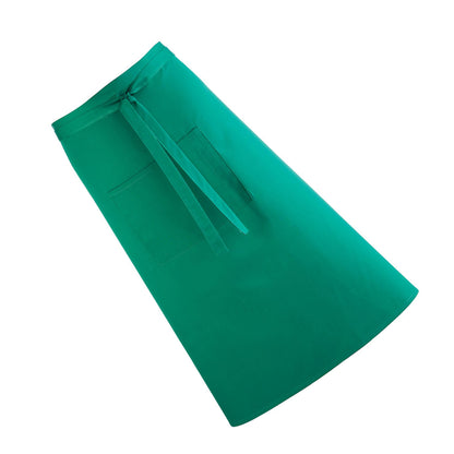 Emerald - Back - Premier Unisex Colours Bar Apron - Workwear (Long Continental Style) (Pack of 2)