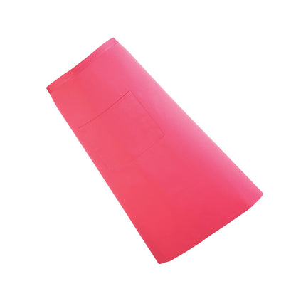 Fuchsia - Back - Premier Unisex Colours Bar Apron - Workwear (Long Continental Style) (Pack of 2)
