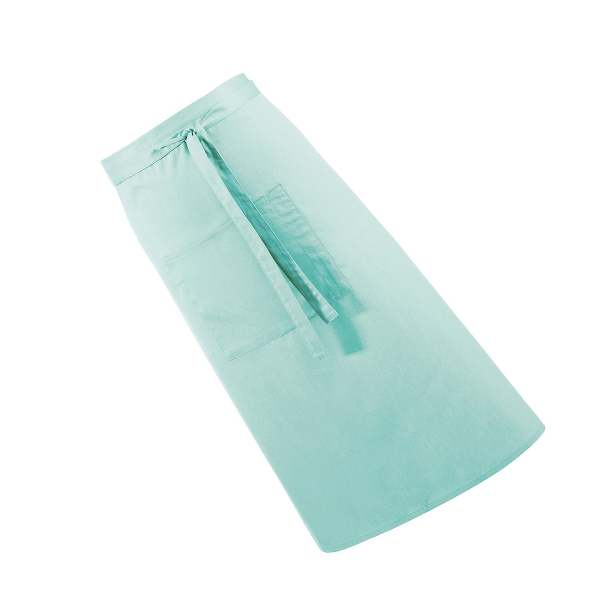 Aqua - Back - Premier Unisex Colours Bar Apron - Workwear (Long Continental Style) (Pack of 2)
