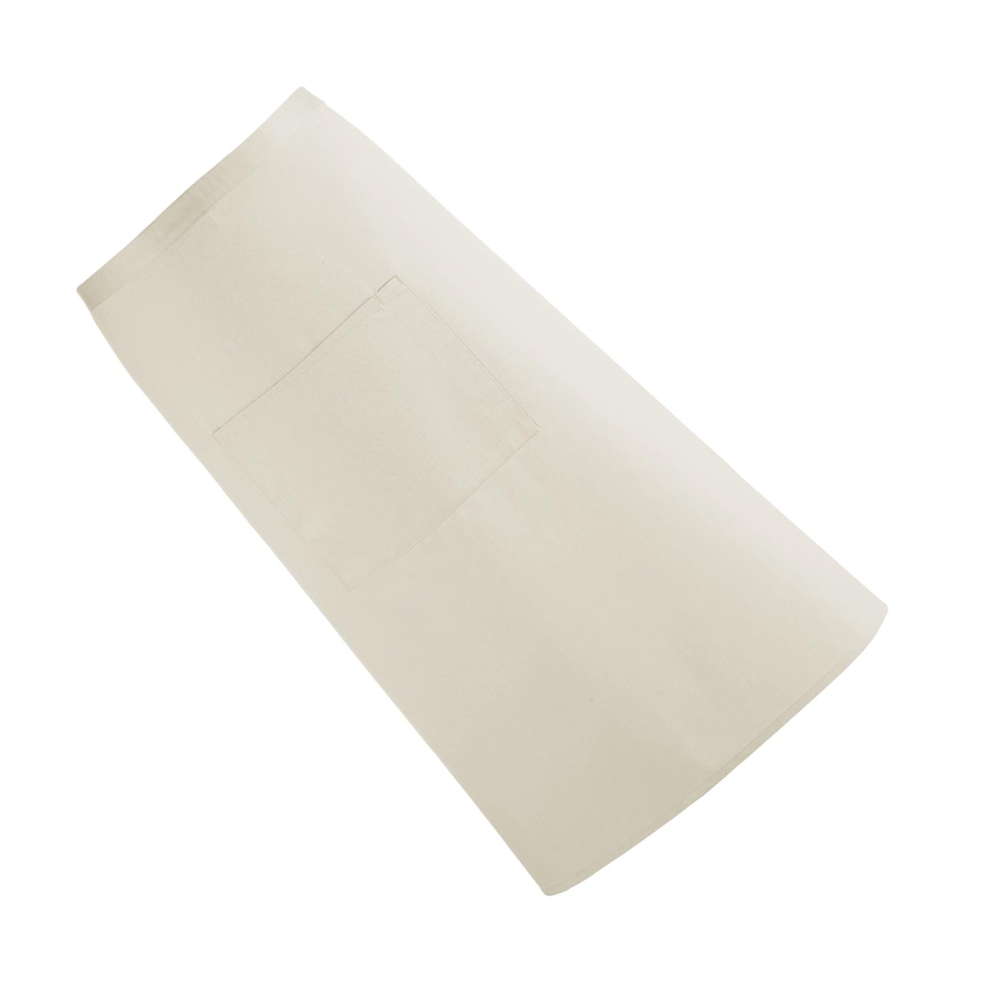 Natural - Back - Premier Unisex Colours Bar Apron - Workwear (Long Continental Style) (Pack of 2)