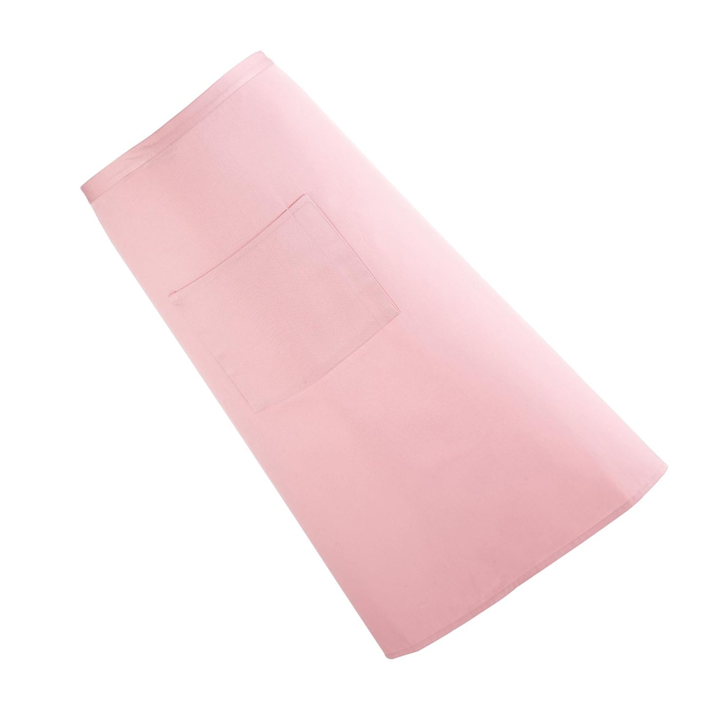 Pink - Back - Premier Unisex Colours Bar Apron - Workwear (Long Continental Style) (Pack of 2)