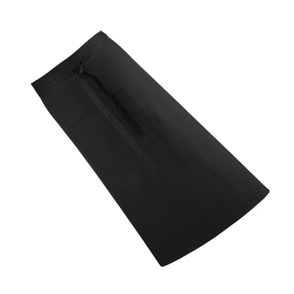 Black - Back - Premier Unisex Colours Bar Apron - Workwear (Long Continental Style) (Pack of 2)