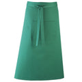 Emerald - Front - Premier Unisex Colours Bar Apron - Workwear (Long Continental Style) (Pack of 2)