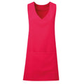 Hot Pink - Front - Premier Unisex Wrap-Around Tunic (Pack of 2)