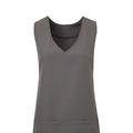 Dark Grey - Back - Premier Unisex Wrap-Around Tunic (Pack of 2)