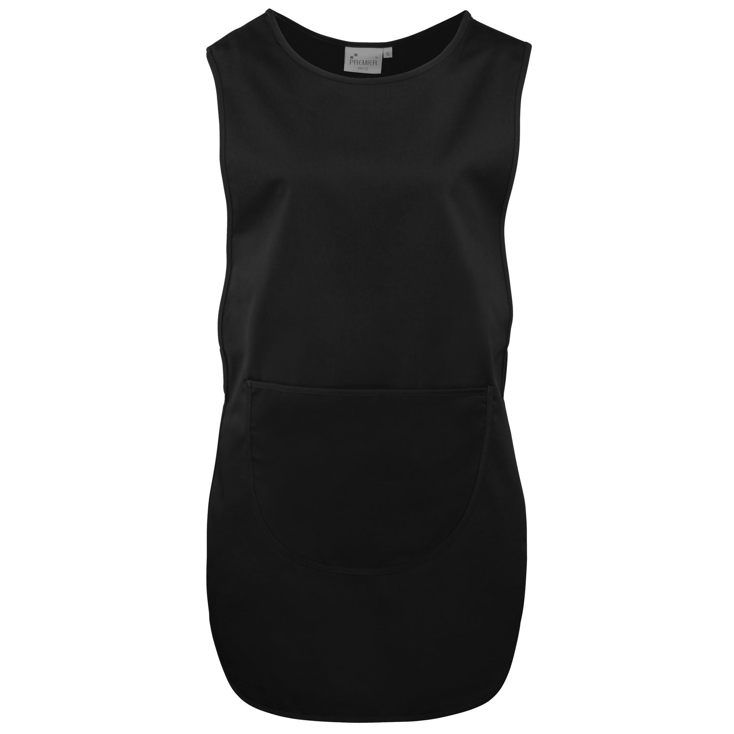 Black - Front - Premier Ladies-Womens Long Length Pocket Tabard - Workwear (Pack of 2)