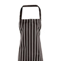 Navy-White - Front - Premier Ladies-Womens Stripe Apron - Workwear (Butchers Style) (Pack of 2)