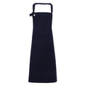 Navy - Front - Premier Unisex Calibre Heavy Cotton Canvas Bib Apron (Pack of 2)