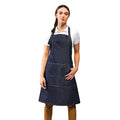 Indigo Denim - Back - Premier Jeans Stitch Bib Apron (Pack of 2)