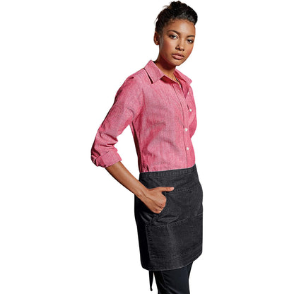 Black Denim - Back - Premier Jeans Stitch Denim Waist Apron (Pack of 2)