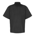 Black - Back - Premier Unisex Short Sleeved Chefs Jacket - Workwear (Pack of 2)