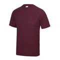 Burgundy - Front - AWDis Just Cool Mens Performance Plain T-Shirt