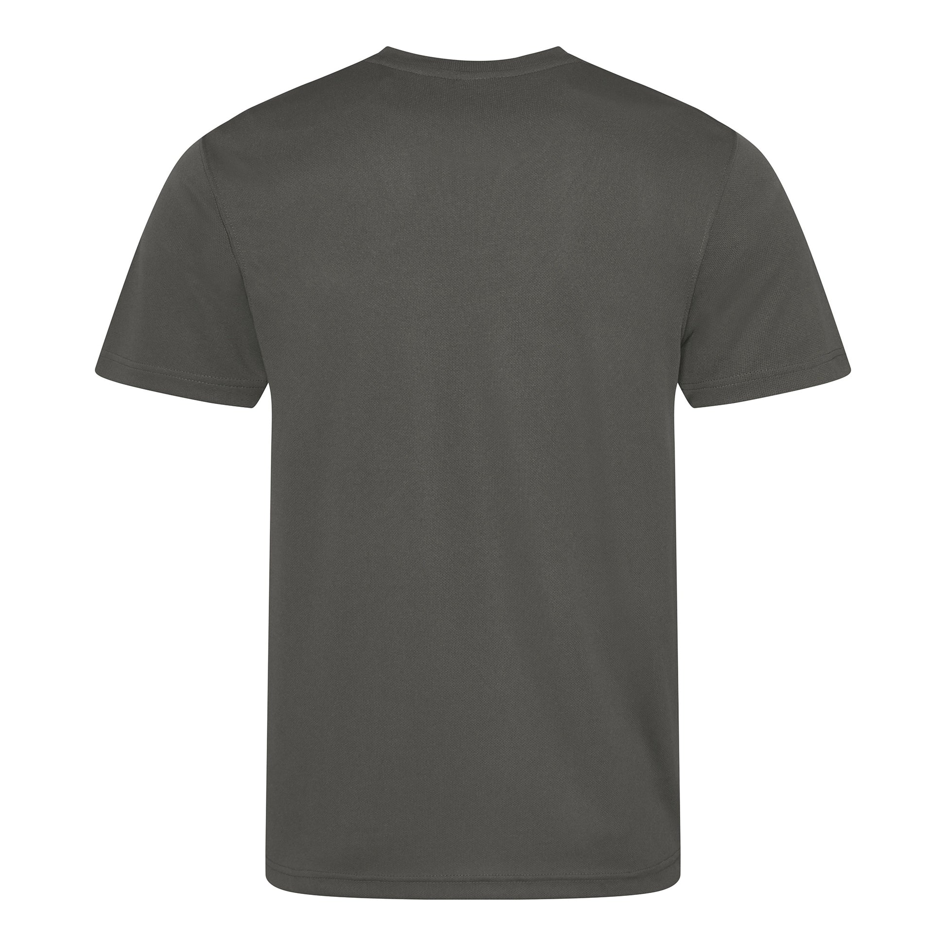 Charcoal - Back - AWDis Just Cool Mens Performance Plain T-Shirt