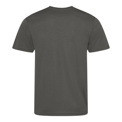 Charcoal - Back - AWDis Just Cool Mens Performance Plain T-Shirt