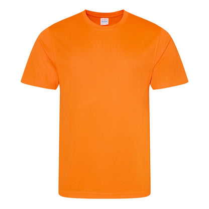 Electric Orange - Front - AWDis Just Cool Mens Performance Plain T-Shirt