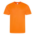 Electric Orange - Front - AWDis Just Cool Mens Performance Plain T-Shirt