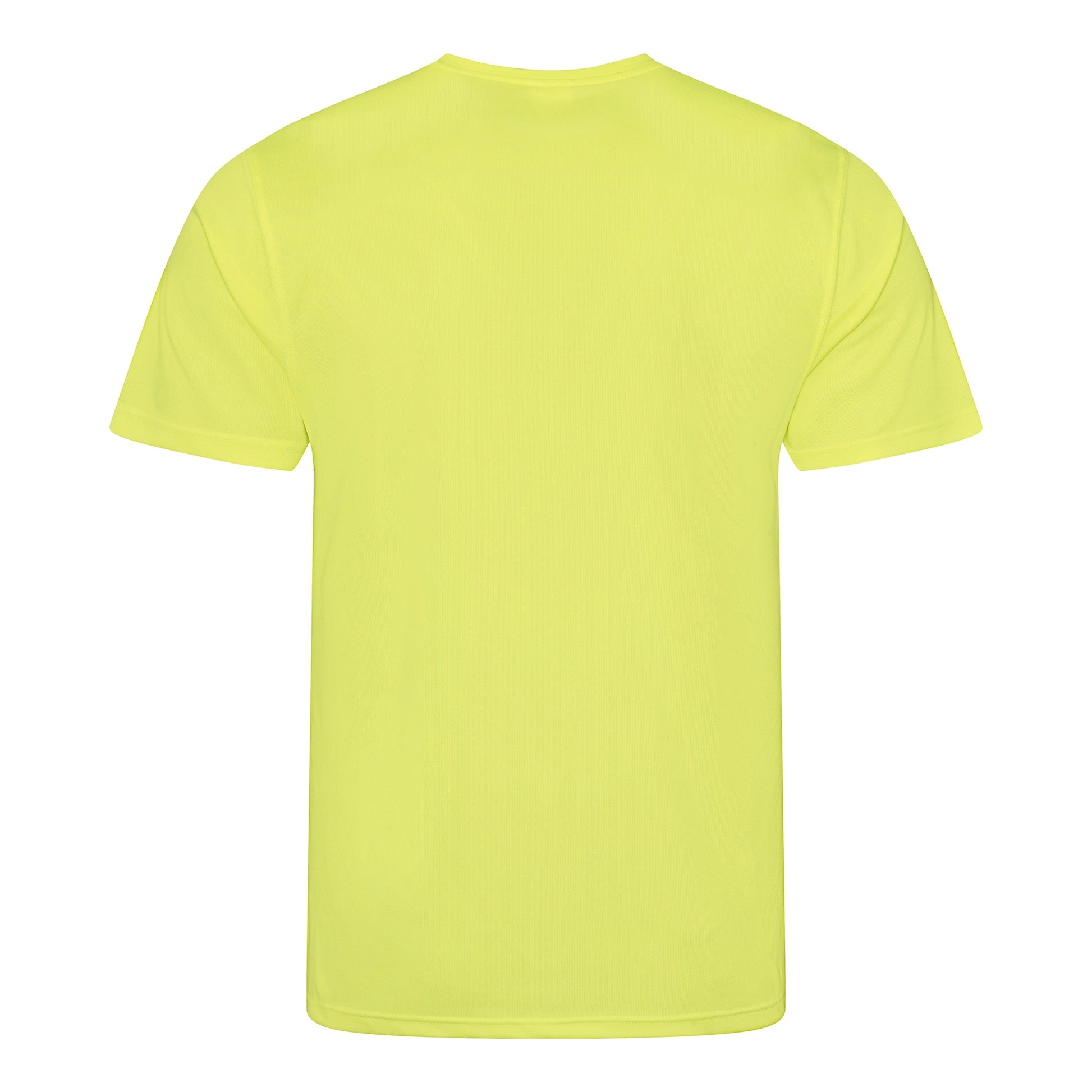 Electric Yellow - Back - AWDis Just Cool Mens Performance Plain T-Shirt