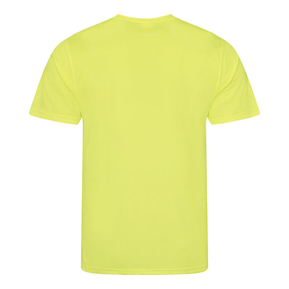 Electric Yellow - Back - AWDis Just Cool Mens Performance Plain T-Shirt