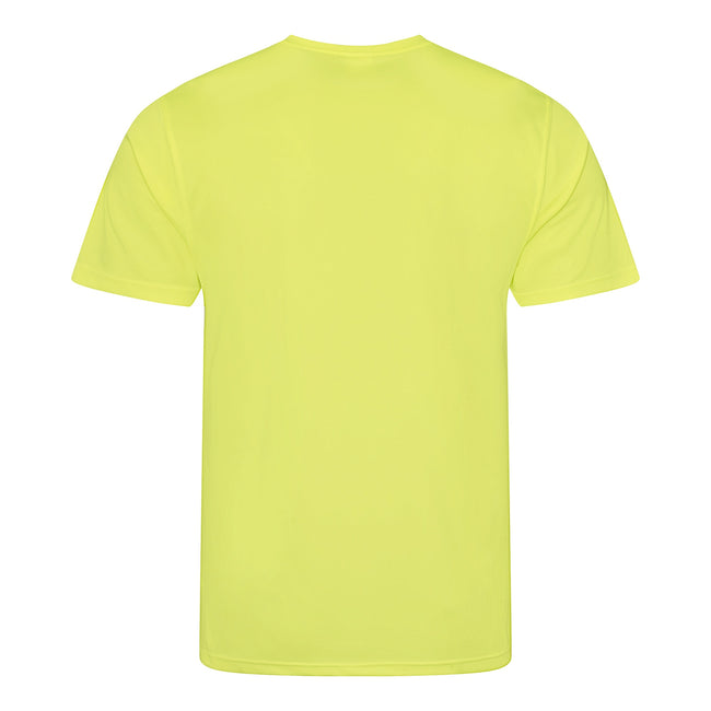 Electric Yellow - Back - AWDis Just Cool Mens Performance Plain T-Shirt