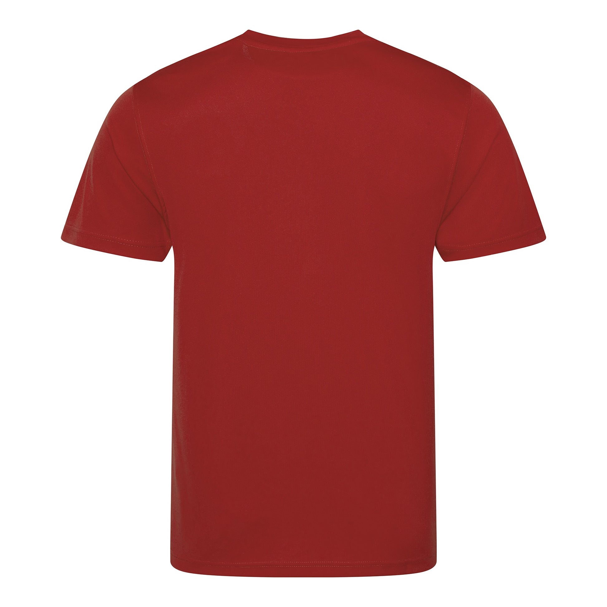 Fire Red - Back - AWDis Just Cool Mens Performance Plain T-Shirt