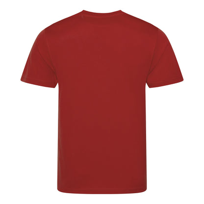 Fire Red - Back - AWDis Just Cool Mens Performance Plain T-Shirt