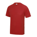 Fire Red - Front - AWDis Just Cool Mens Performance Plain T-Shirt