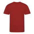 Fire Red - Back - AWDis Just Cool Mens Performance Plain T-Shirt