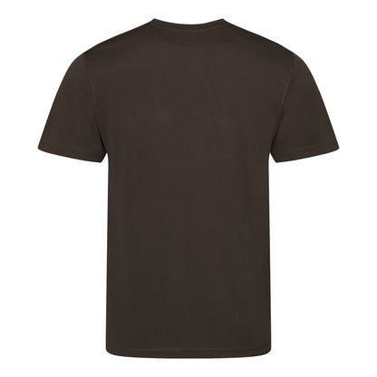 Hot Chocolate - Back - AWDis Just Cool Mens Performance Plain T-Shirt