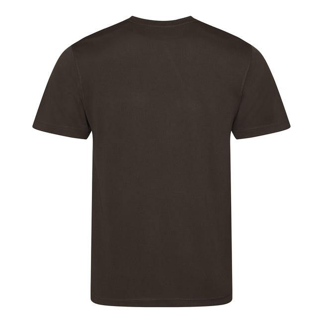 Hot Chocolate - Back - AWDis Just Cool Mens Performance Plain T-Shirt