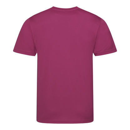 Hot Pink - Back - AWDis Just Cool Mens Performance Plain T-Shirt