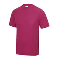 Hot Pink - Front - AWDis Just Cool Mens Performance Plain T-Shirt