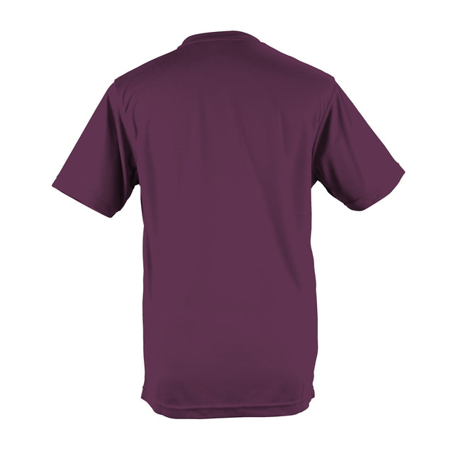 Plum - Back - AWDis Just Cool Mens Performance Plain T-Shirt