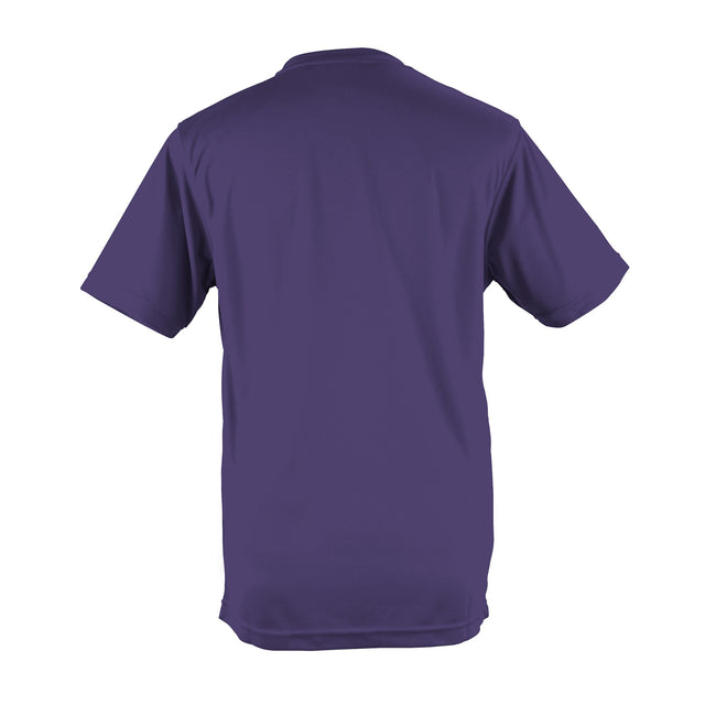 Purple - Back - AWDis Just Cool Mens Performance Plain T-Shirt