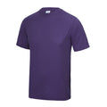 Purple - Front - AWDis Just Cool Mens Performance Plain T-Shirt