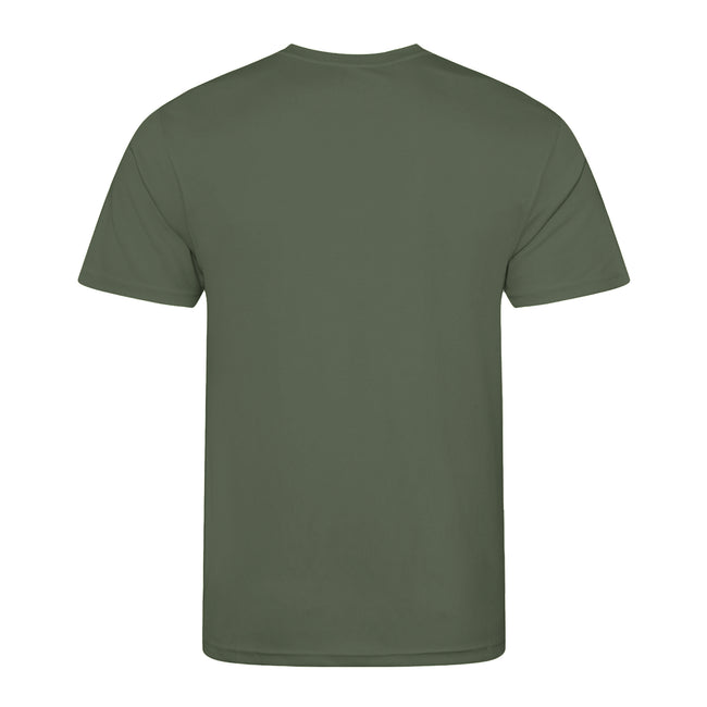 Earthy Green - Back - AWDis Just Cool Mens Performance Plain T-Shirt
