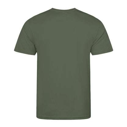 Earthy Green - Back - AWDis Just Cool Mens Performance Plain T-Shirt